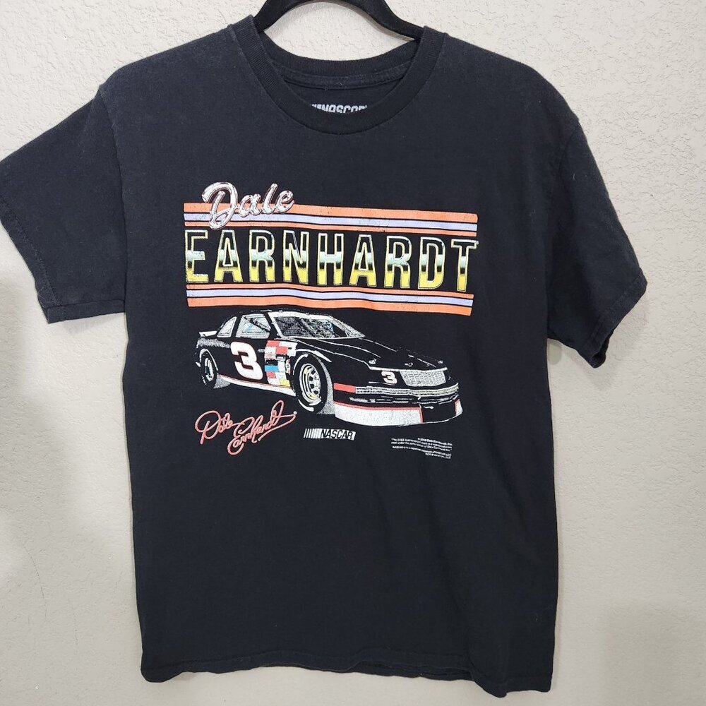 Nascar Dale Earnhardt Mens T-Shirt Medium Black Graphic Racing Crewneck